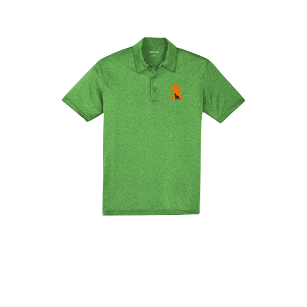 Kaimiloa Heather Contender Polo | Unisex | Orange Embroidery