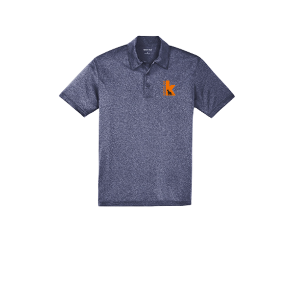 Kaimiloa Heather Contender Polo | Unisex | Orange Embroidery