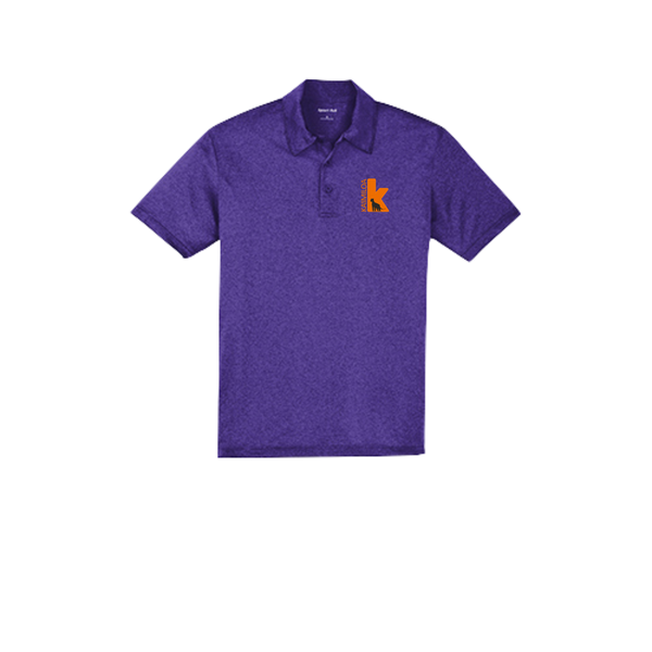 Kaimiloa Heather Contender Polo | Unisex | Orange Embroidery