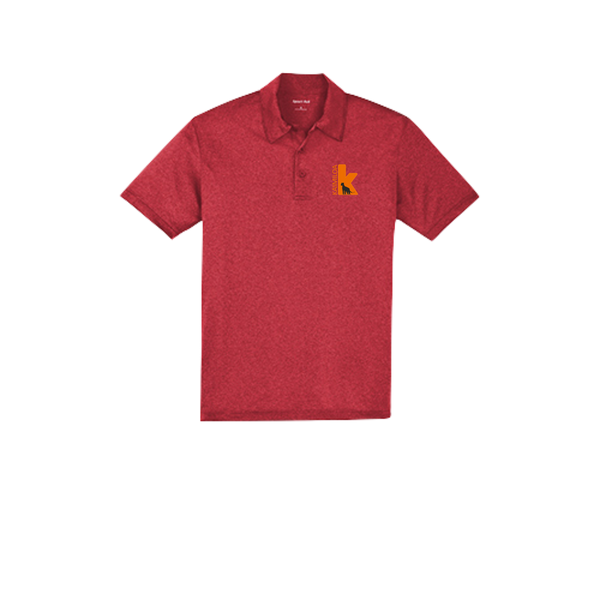 Kaimiloa Heather Contender Polo | Unisex | Orange Embroidery