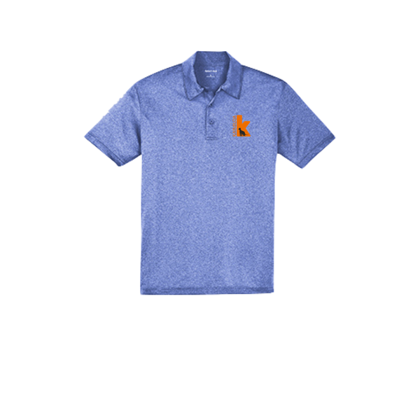 Kaimiloa Heather Contender Polo | Unisex | Orange Embroidery