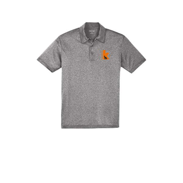 Kaimiloa Heather Contender Polo | Unisex | Orange Embroidery